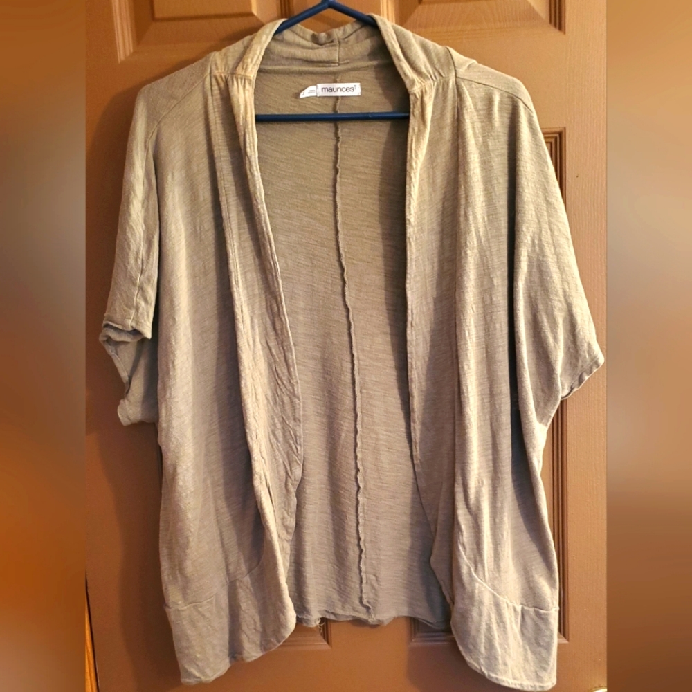 Maurices Short Sleeve open Sweater
